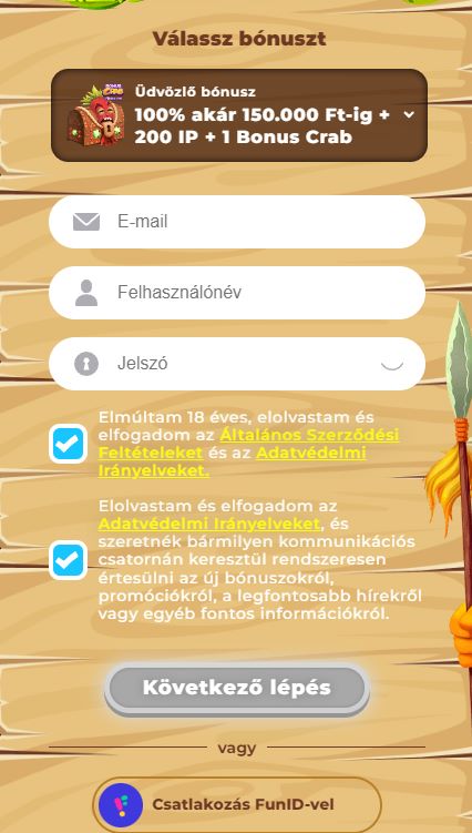 Wazamba casino regisztráció